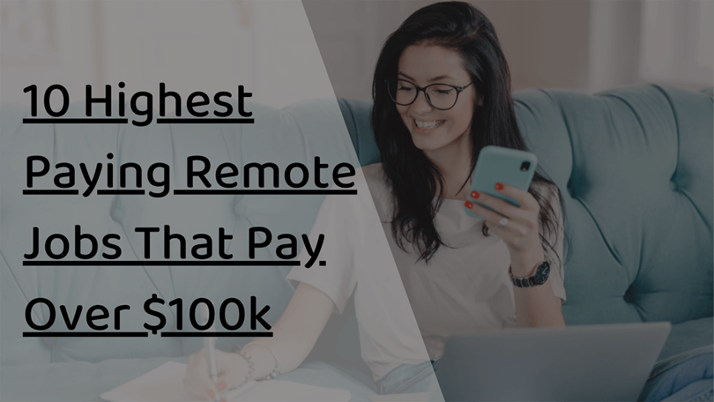 10 highest paying remote jobs